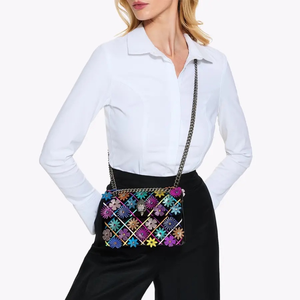 SPRING 26’ KURT GEIGER LONDON Mini Kensington Flowers Crossbody AlexanderMcQueen